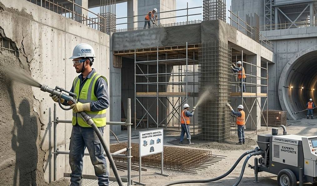 Contact Civil Engineering Experts for Shotcreting Services