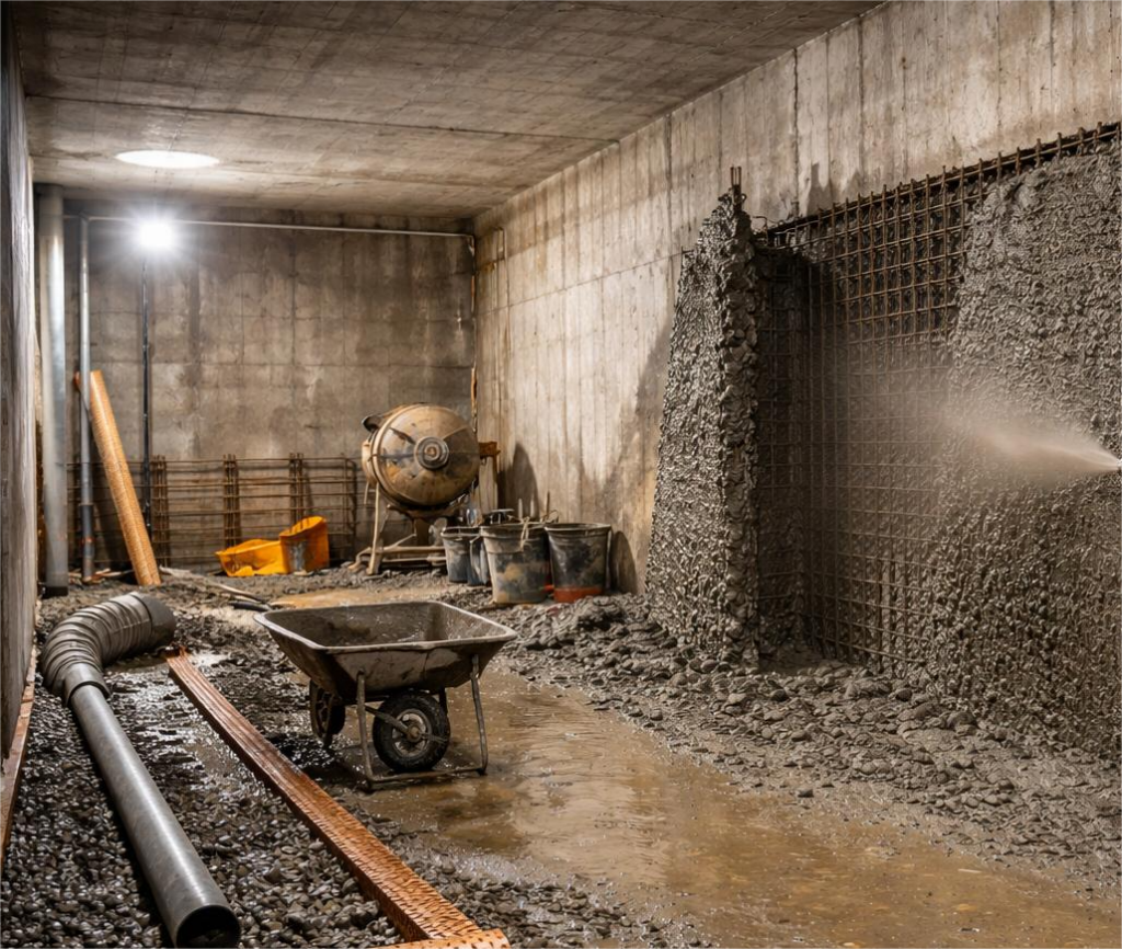 Protect structures with advanced Shotcrete Waterproofing solutions for long-lasting durability.